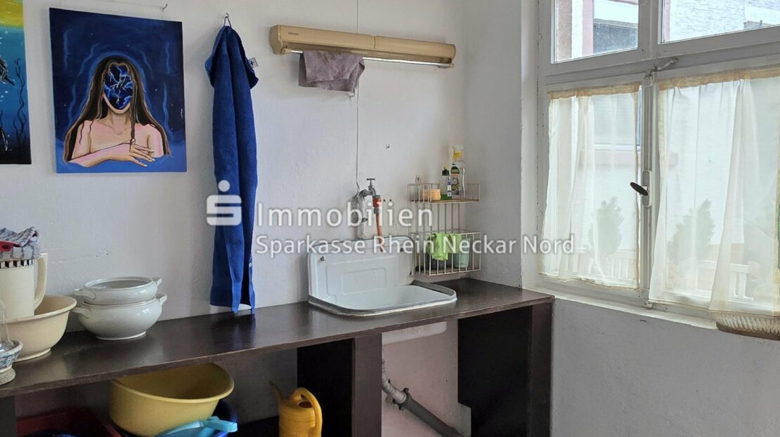 Innenleben gemauerter Schuppen