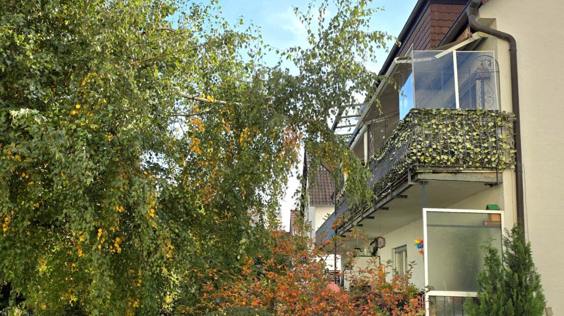 seitlicher Balkonansicht