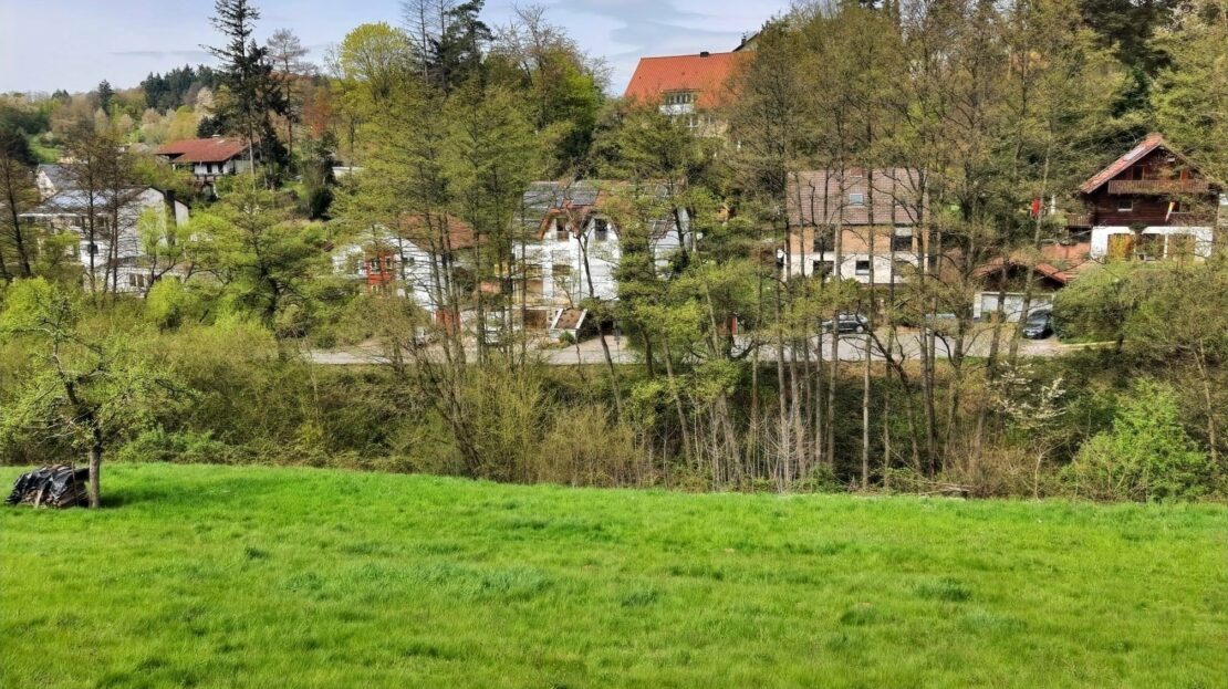 Blick auf den Bauplatz