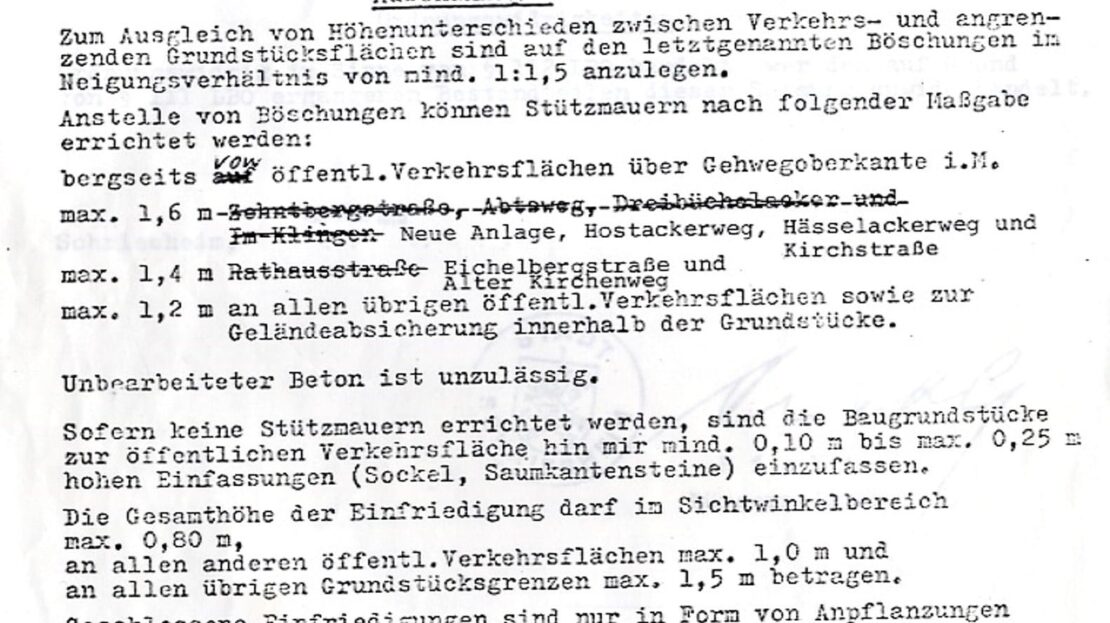 Satzung über B-Plan