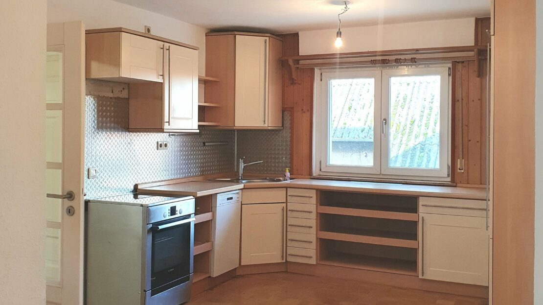 Blick in die Küche im OG